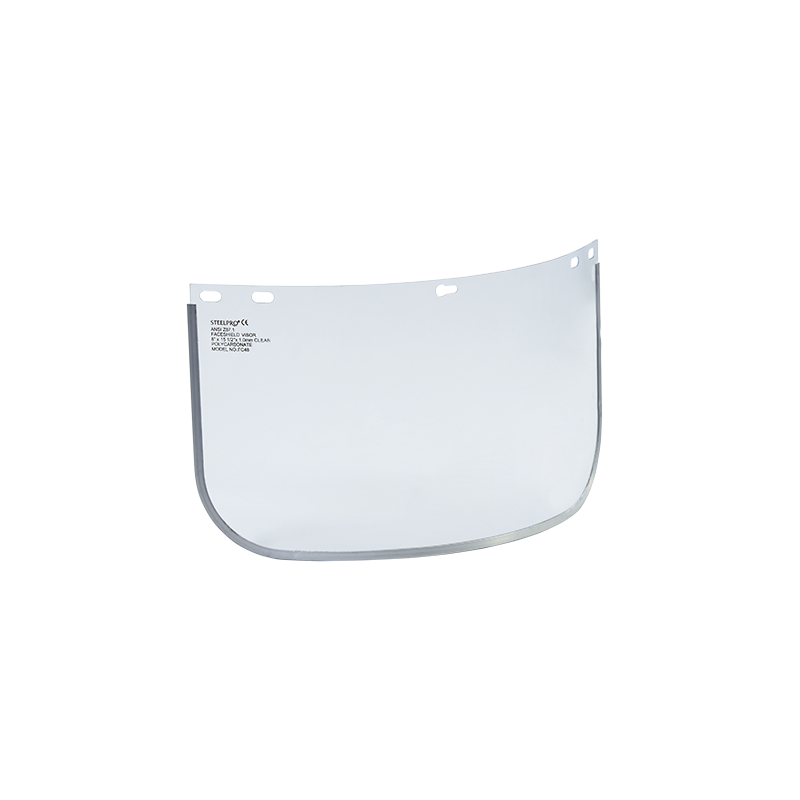 Visor de policarbonato con filo de aluminio