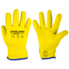 Guante cuero puño corto amarillo