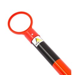 Barra retráctil negro y rojo