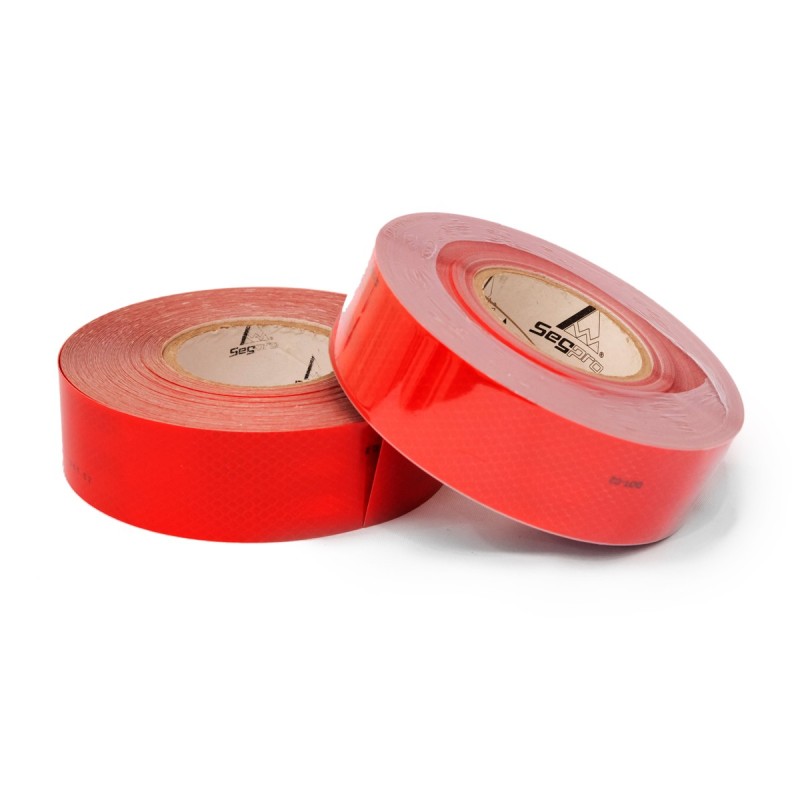 Cinta reflectiva roja 2″