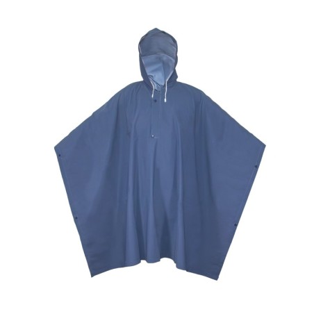 Poncho de PVC azul