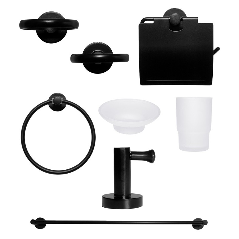 Set de 6 piezas Negro
