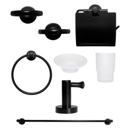 Set de 6 piezas Negro