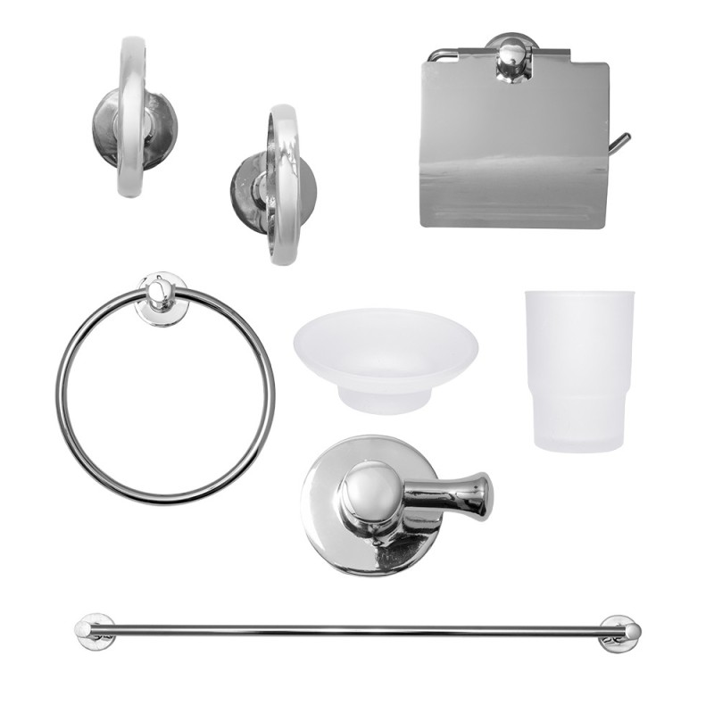 Set de 6 Piezas cromado