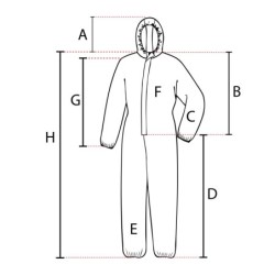 Traje descartable de seguridad