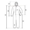 Traje descartable de seguridad