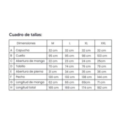Traje descartable de seguridad