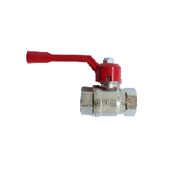 Válvula esférica de zinc de mango rojo