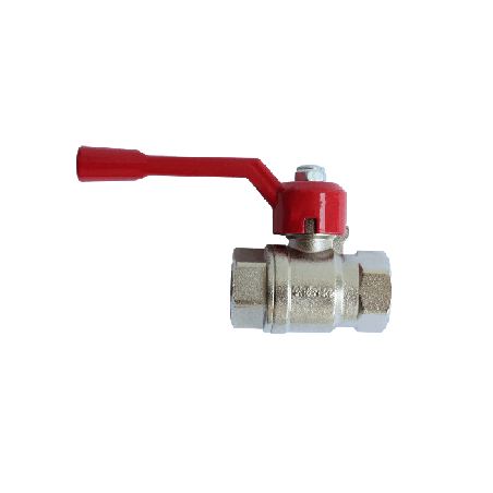Válvula esférica de zinc de mango rojo