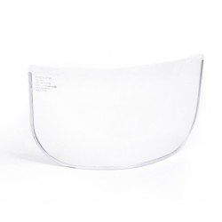 Visor facial con ribete de aluminio
