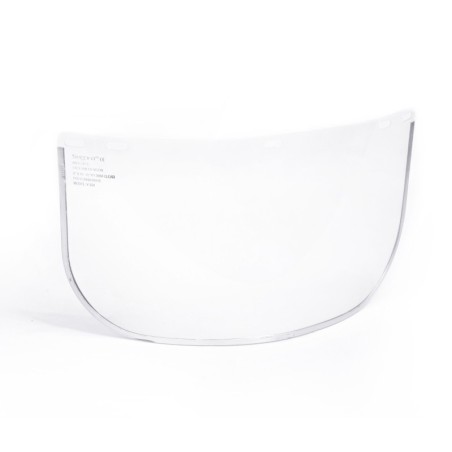 Visor facial con ribete de aluminio