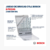 Set 8pzas Broca Muro CYL-1 Bosch