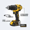 Taladro Atornillador Percutor 1/2″ 20V S/Carbones DCD709D2-B2