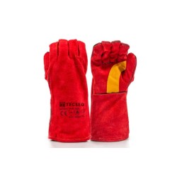 GUANTE DE CUERO PARA SOLDADOR CON REFUERZO GS400