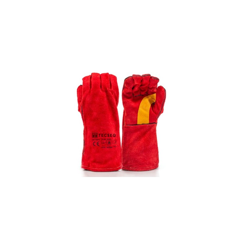 GUANTE DE CUERO PARA SOLDADOR CON REFUERZO GS400