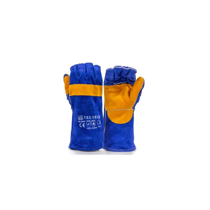 GUANTE DE CUERO PARA SOLDADOR CON REFUERZO GS500