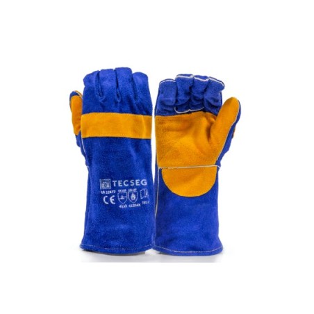 GUANTE DE CUERO PARA SOLDADOR CON REFUERZO GS500