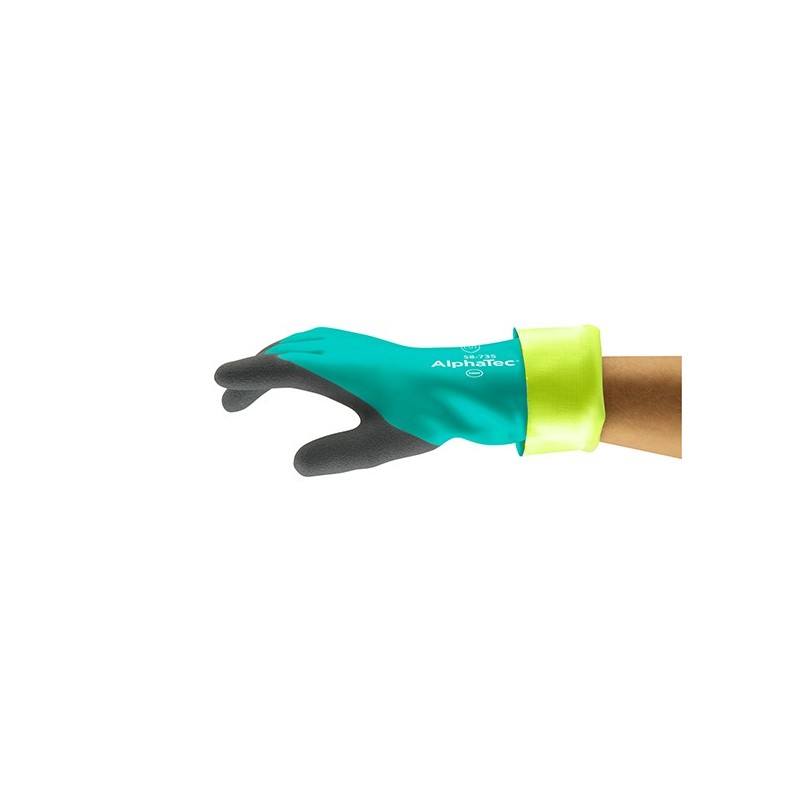 GUANTES RESISTENTES A QUÍMICOS ANSELL ALPHATEC 58-735