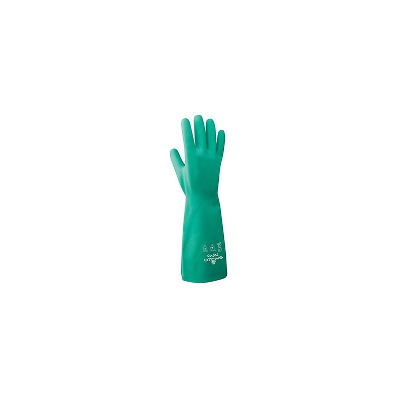 GUANTES RESISTENTE A QUÍMICOS 727 DE NITRILO