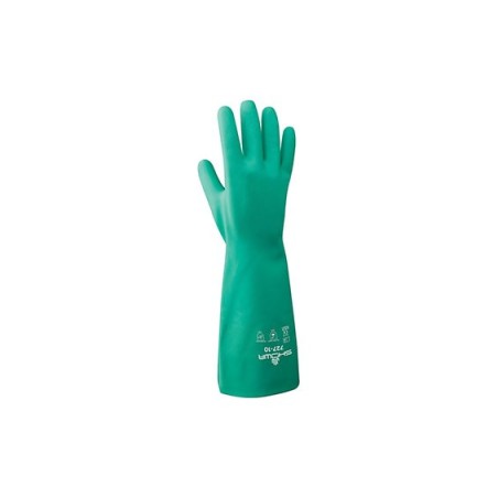 GUANTES RESISTENTE A QUÍMICOS 727 DE NITRILO